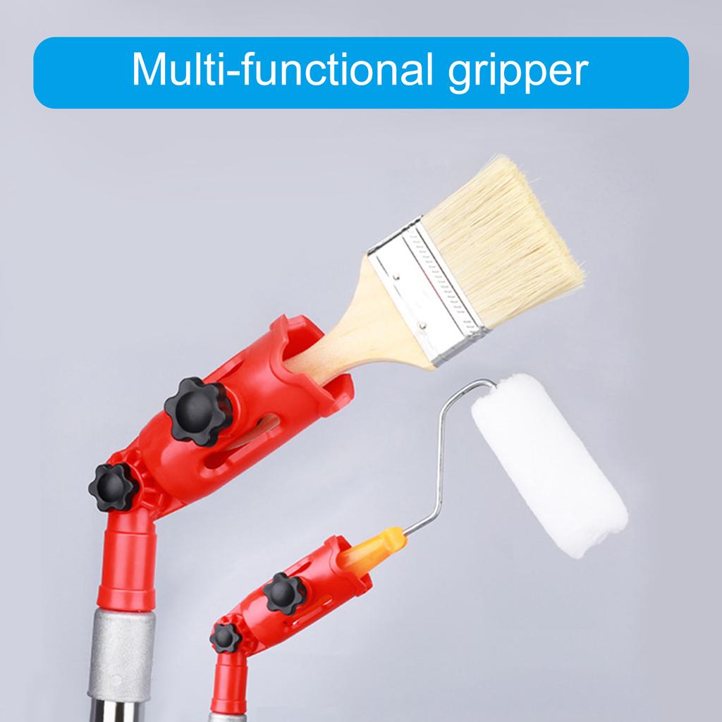 Multi-Angle Paint Brush Extender Extension Poles Attachment Holder For Paint Brush Roller Secure Handle Grip For Repair