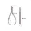 Professional Stainless Steel Manicure Set for Thick Nails with Cuticle Nipper and Nail File