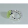 Natural Prehnite 925 Solid Sterling Silver Ring Size US-7.5 PG-101
