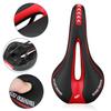 Mountain Road Bike Seat Comfortable Soft Cycling Cushion Exercise Bike Saddle PU Leather Gel Filled Shockproof Bicycle Saddle
