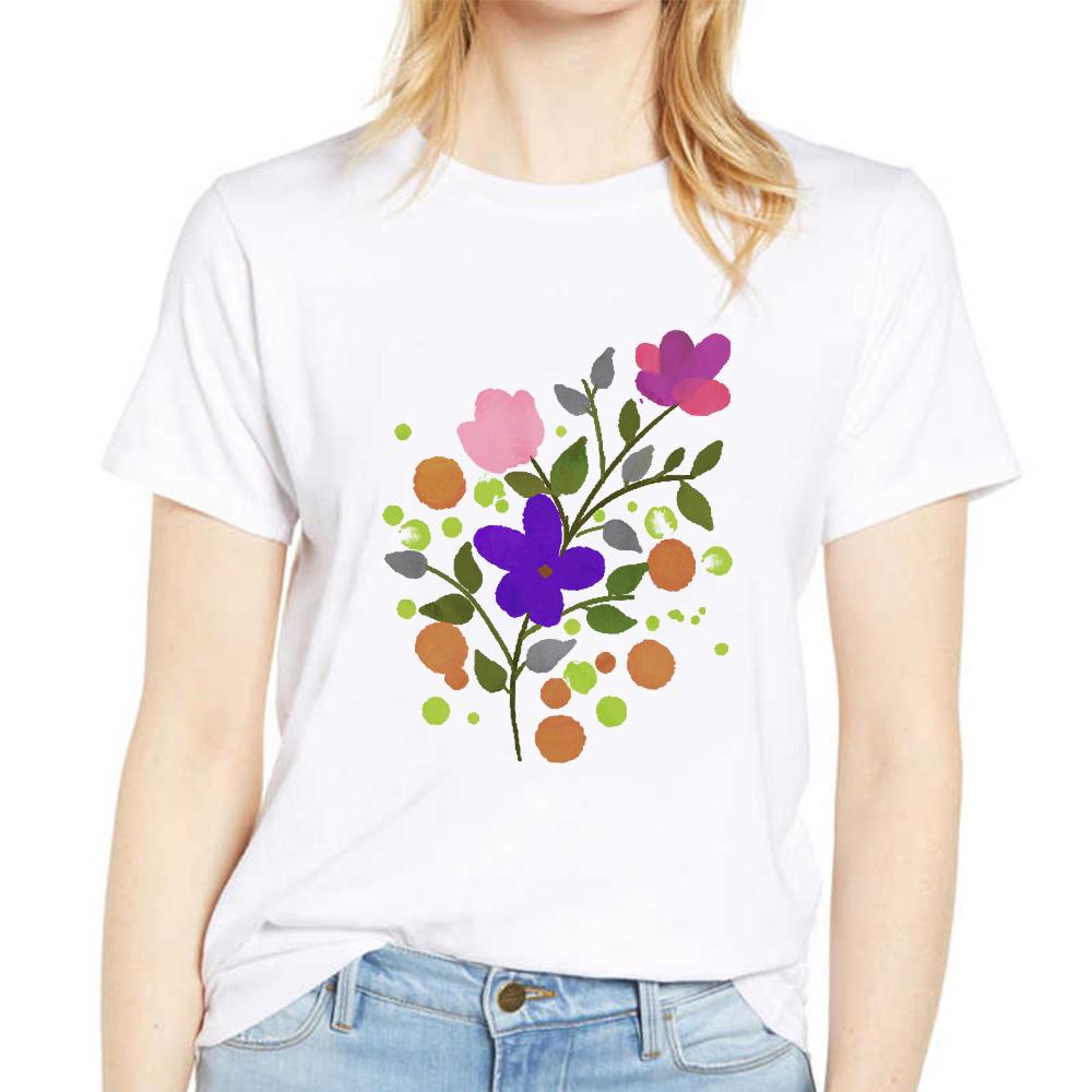 Womens Stylish Tee Lady T-Shirt White Tshirt Round Neck Casual Clothes Short Sleeves Simple Basic T-Shirt Cute Fashion Tops