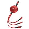 Lijk1 100W Fast Charging 3-in-1 Data Cable Car USB Charger Accessories For VW Atlas Jetta Touareg Variant Golf Polo GTI Taos Nivus