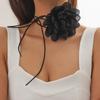 Women's Velvet Flower Choker Necklace: European, American, Korean Style, Handmade, National-Inspired Jewelry