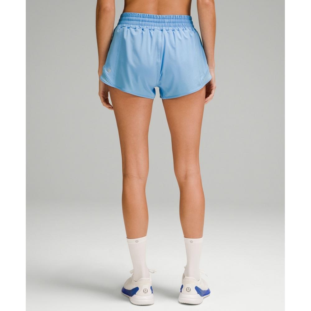 Lululemon Hotty Hot High Rise Lined Short 2.5  Aero Blue