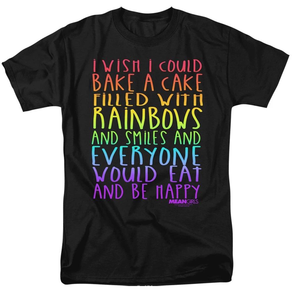 Mean Girls - Rainbows And Cake - Unisex Short Sleeve Children's T-shirt - Black