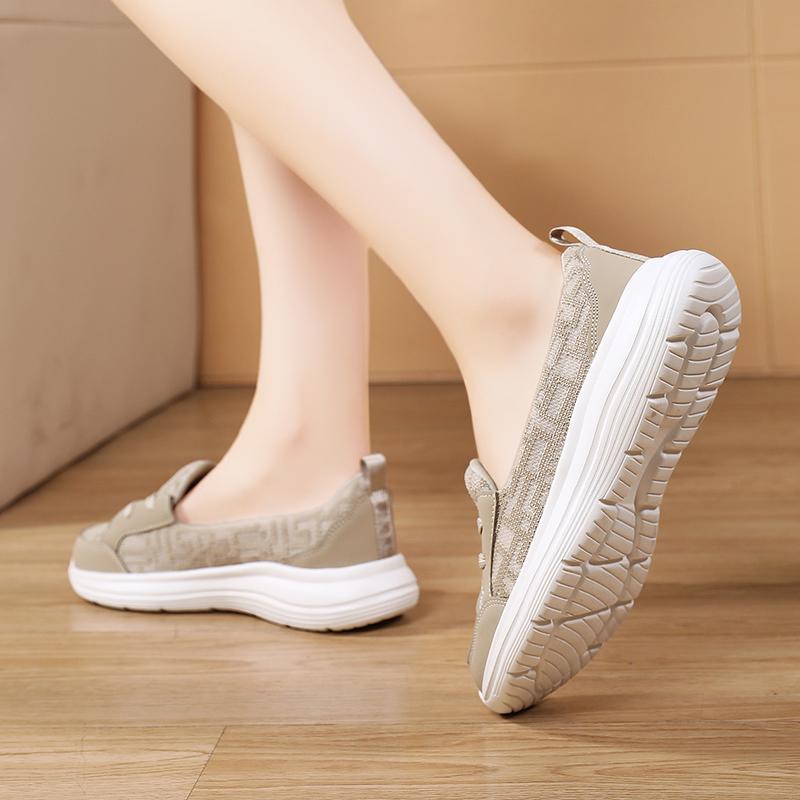 Fashion Women Casual Shoes Platform Breathable Walking Mesh Flat Bottom Outdoor Casual Sports Vulcanized Shoes Zapatillas De Deporte