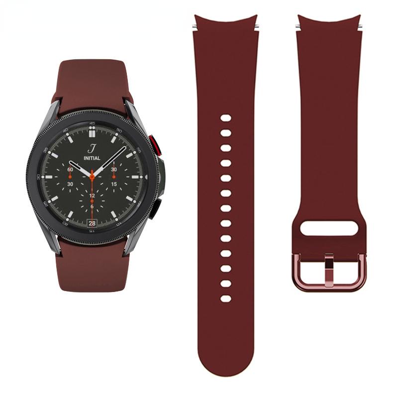 

No Gaps Silicone Strap for Samsung Galaxy Watch 7/6/5/4 44mm 40mm Original Belt 5 Pro 45mm 6/4 Classic 47mm 43mm 46mm 42mm Band Galaxy Watch 6 44mm