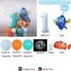 49pcs Cartoon Finding Nemo Fish Foil Balloon Clownfish Dory Ocean Sea Balloon Column 40inch Digit Birthday Party Decora Supplies