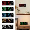 Digitals Wall Clock Modern Wall Mount Oversize LED Digital Clock Large LED Display for NightStand Office Gym Garage Home
