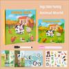 Early Education Magic Water Painting Book Repeated Draw Water Pen Animal Cognitive Educational Toys Kids Early Learning Book