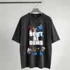 Harajuku Washed Shirt Asaps Rockys Don’t Be Dumb Tour 2026 Outfit Novelty T Shirt High Street  Streetwear Short Sleeve
