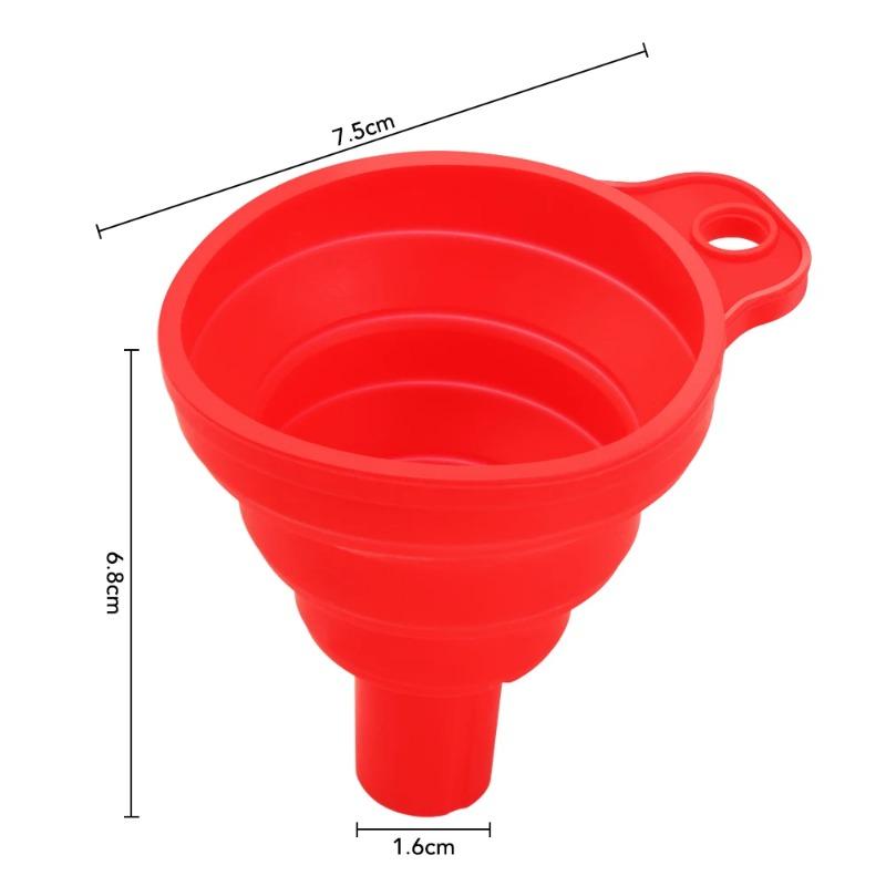 Küchentrichter, Küchenhelfer-Zubehör, faltbarer Silikon-Trichter zum Befüllen von Wasserflaschen, Flüssigkeitstransfer, Lebensmittelqualität