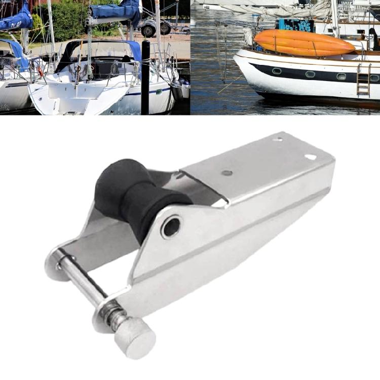 Boat Roller Bracket Marine Accessories with Quick Release Pin Stainless Rollers Fixed Holder Bracket