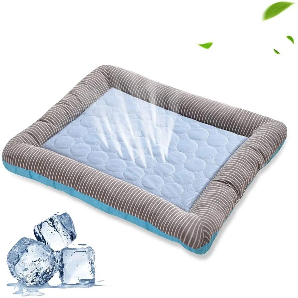Chladicí podložka na postel pro psy a kočky z materiálu Ice Silk, měkká letní podložka na spaní pro štěňata a koťata, prodyšné hnízdo pro mazlíčky, deka pro mazlíčky
