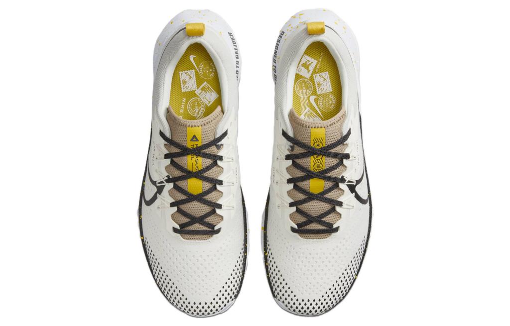 Nike React Pegasus Trail 4 Blada Kość Słoniowa Czarny Żółty DJ6158-100