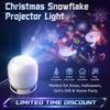 Christmas Projector Light Rotating Led Projection Lamp Santa Claus Snowflake Elk Xmas Decor Night Light Rechargeable