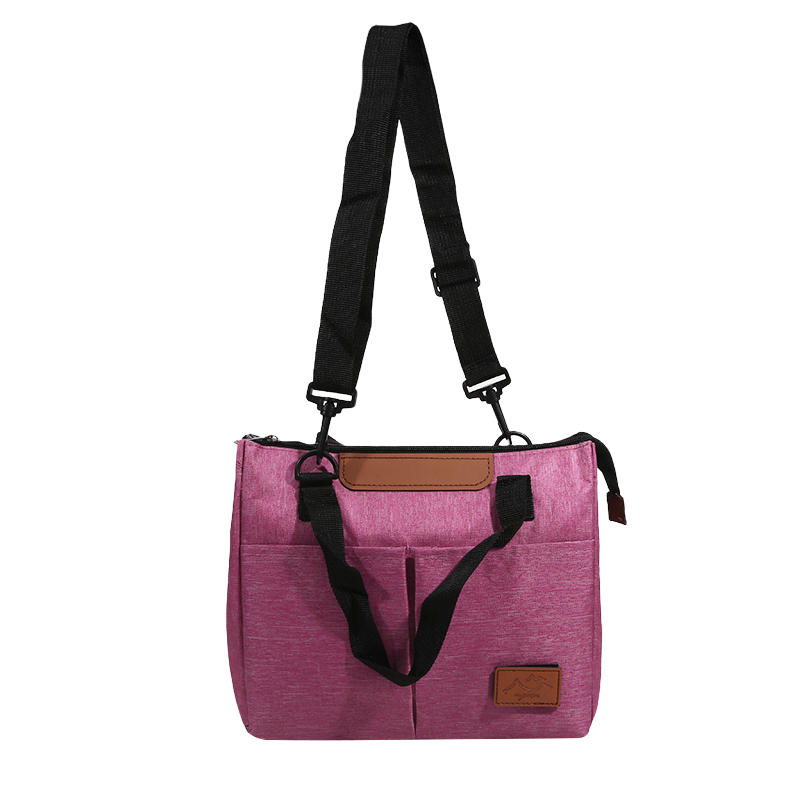 Portable Triangular Lunch Food Box Bag Insulated Bag Outdoor Travel Crossbody Bag Waterproof Cooler Ice Insulated Case Oxford Dinner Handbag