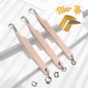 Professional Eyelash Tweezers Grip Eyelash Extension Tweezers 45 75 90 Degree Fiber Tip Easy Fanning Eyelash Tweezers