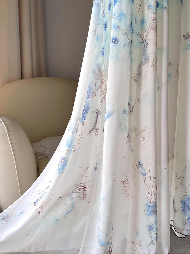 Damen Langarm V-Ausschnitt Patchwork Langes Rockkleid Leicht Atmungsaktiv Abendkleid