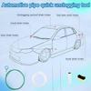 Car Sunroof Drain Cleaning Tool, Extra Long Flexible Wire Cleaner Unclogger With Straight Brush Syringe Leather Hose & Sponge For Auto Sun Roof Cover