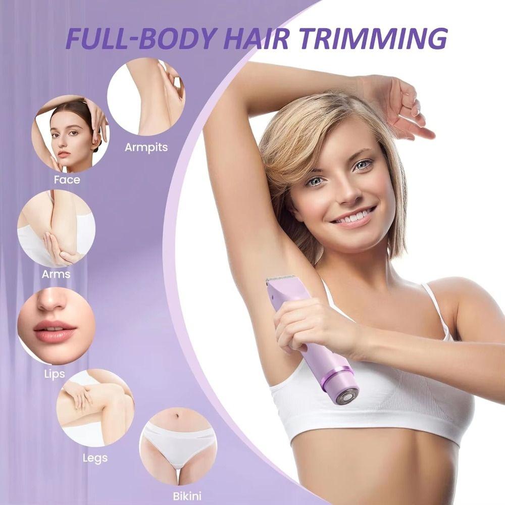 USB Rechargeable Multi-function Epilator Waterproof Women Hair Remover for 400mAh Underarm