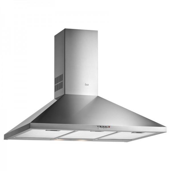 TECHSALES Hotte murale TEKA - DBB 90 - Hotte d&eacute;corative - Gris - 90 cm - Evacuation - 440 m3/h - 53 dB