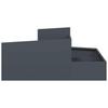Garden Planter Anthracite 100 X 100 X 50 Cm
