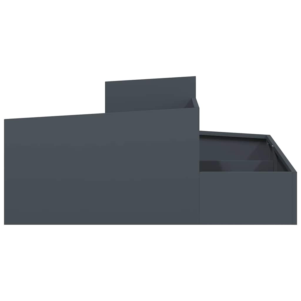Garden Planter Anthracite 100 X 100 X 50 Cm