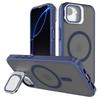 For iPhone 16e Case Compatible with MagSafe Lens Kickstand PC+TPU Matte Phone Cover