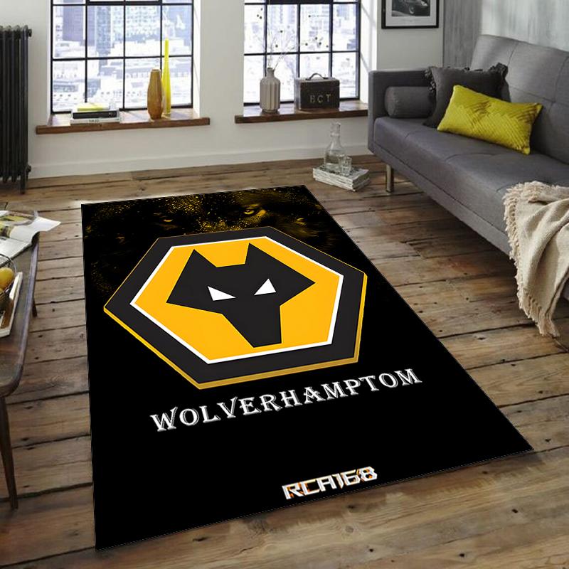 1pc Football Team Design Area Rug - Non-Slip, Soft & Cozy Floor Mat for Living Room, Bedroom, Office - Indoor/Outdoor Decorative Carpet