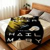 Movie P Project H Hail M Mary Throw Soft Warm Flannel Fleece Throw Blanket for Sofa Bed Travel Home