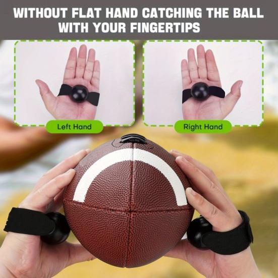 Rugby Ball Catching Trainer American Football Receiving Training Aid, Volleyball Practice Hand Shape Device Corrector, with Palm Band Portable