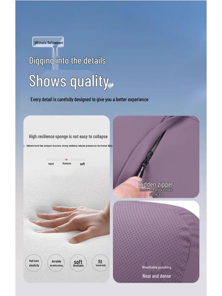Xiaomi SU7 Car Headrest Neck & Lumbar Support Pillow - Cool Leather Cushion