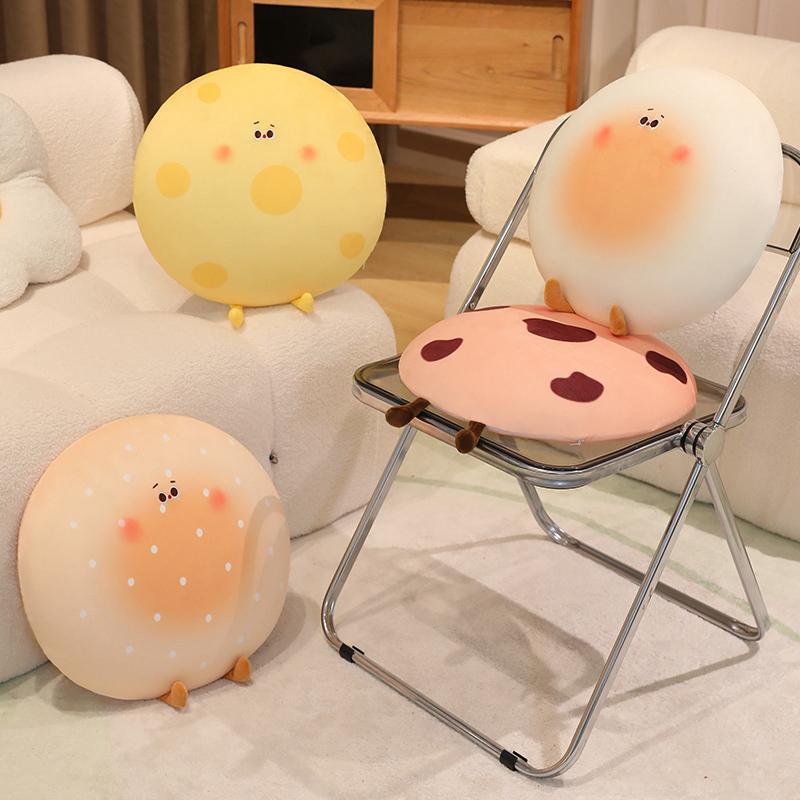 Creative Cookies Bread Plush Seat Cushion Soft Food Pillows Stuffed Doll Toys Girl Birthday Room Decor New Year Gift