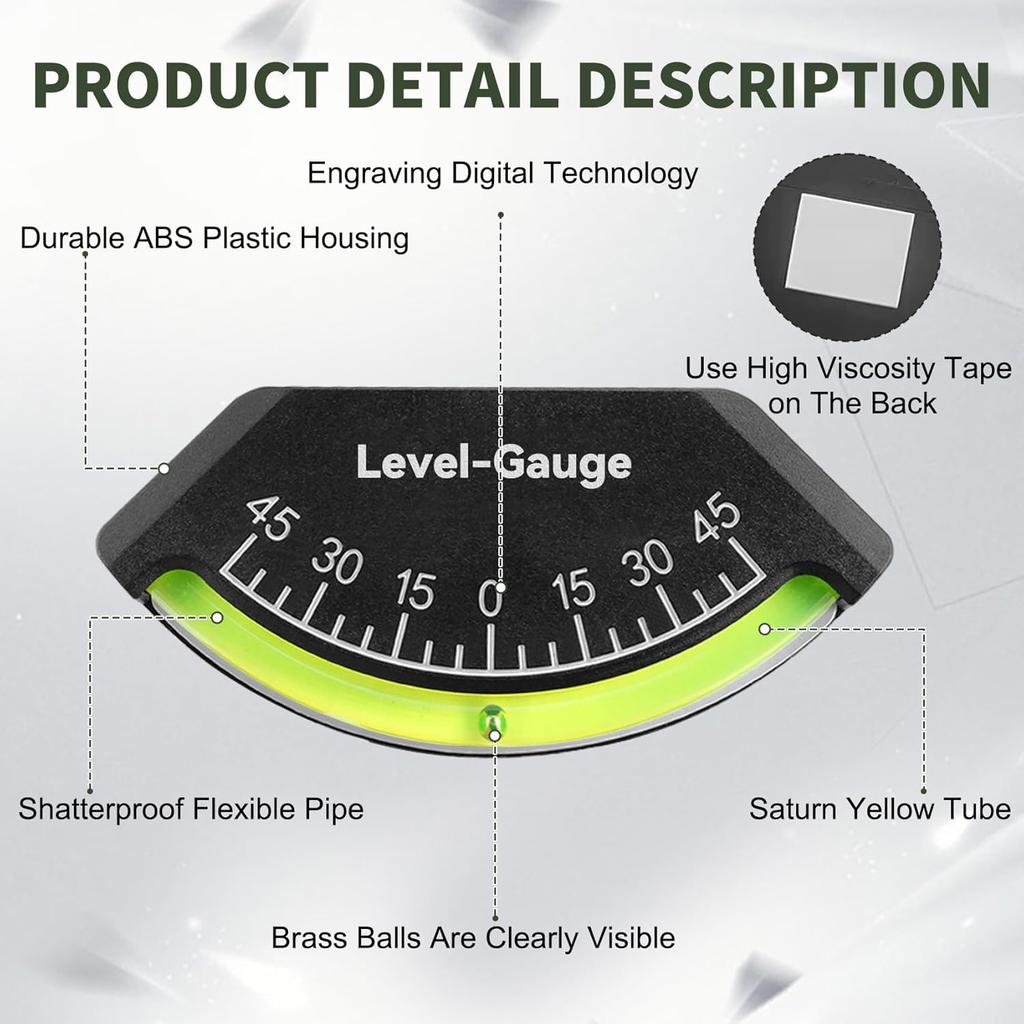 2-Pack Level Gauge For Rv, Rv Level Bubble, Camper Level Gauge, Rv Levels, Rv Level Bubble, Camper Level, Car Inclinometer Gauge, Level Gauge For Rv,