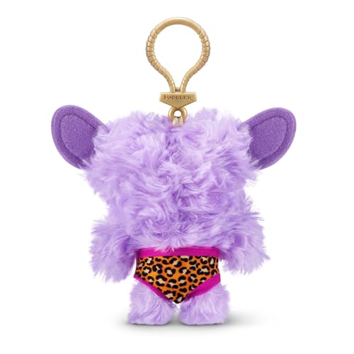 Fuggler Keyring Budgie Series Grin Grin - Lilac Keychain 15705A Authentic