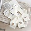 5 Pairs of Female Spring and Summer Cute Cartoon Letter Bear Tube Cotton Socks