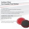 For Ford F150 SVT Raptor 2015-2020 Carbon Fiber Center Console Cup Holder Mats Coasters Trim Car Interior Tuning Accessories