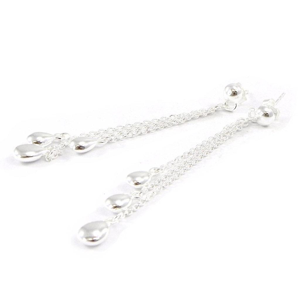 Les Trésors De Lily [G2092] - Boucles Argent 'Chorégraphie'