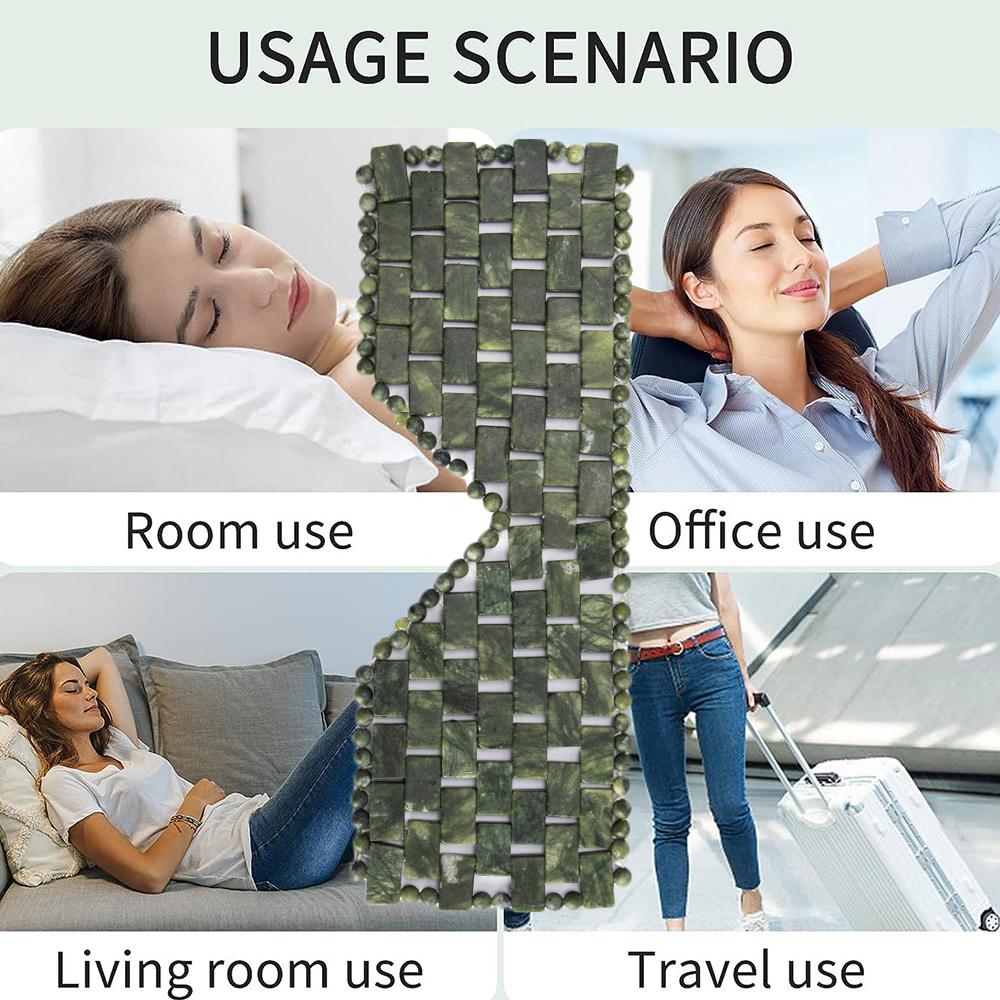 Naturalna maska na twarz i oczy z jadeitu, narzędzie do masażu kamieniami na gorąco/zimno, domowe SPA, salon kosmetyczny, pielęgnacja skóry, masażer