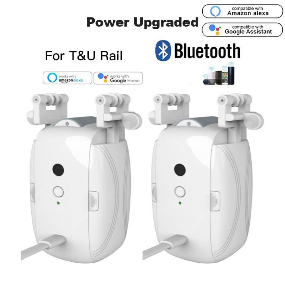 Smart Automatic Curtain Opener, Remote Control With App/Timer/Voice, with T/U/Rome Rod ,WiFi Bluetooth Automatic Light Sensor