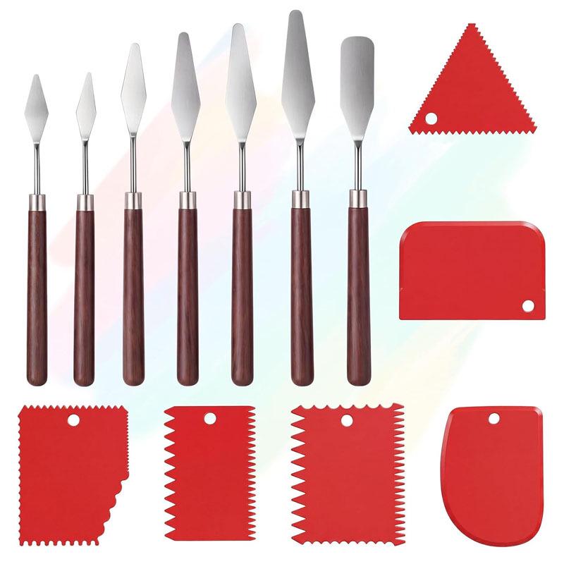 Stainless Steel Art Scraper Knife for Oil Painting and Gouache Pigment