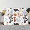 You'Ve Cat To Be Kitten Me Right Meow Fashion Soft Warm Flannel Blanket Meow Kittens Kitty Kitties Pattern Cat Patter Adorable
