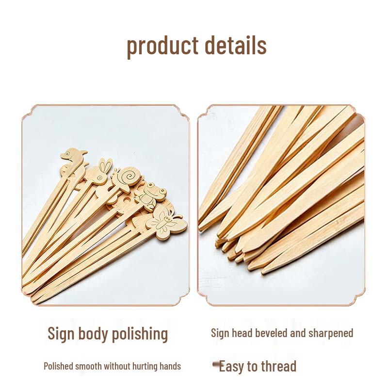 Edo Disposable Mini Cartoon Bamboo Skewers