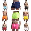 Men's Multicolor Polyester Running and Beach Shorts