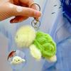 Soft Fluffy Whale Keyring Kawaii Press Sound Pendant Ocean Animal Plush Keychain  Home Decor