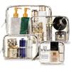Ovenot 4 Pcs Clear Makeup Bags with Zipper, Makeup Cosmetic Bag for Women Men, Makeup Bag for Travel, Bathroom