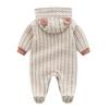 Unisex Winter Newborn Baby Hooded Rompers Thicken Warm Long Sleeve Jumpsuit Christmas Onesie Clothes