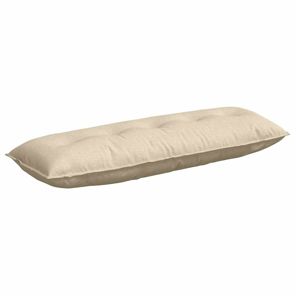 Back Cushion Cream 140 x 19 x 50 cm Fabric