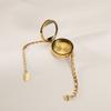 Sturdy Stainless Steel Lipstick Holder Bracelet Featuring Shell Design High Polish Finish for Everyday Wear